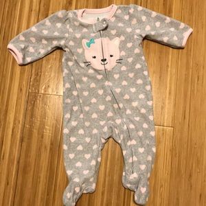 Micro fleece pajamas 0-3 month